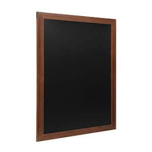 Torched Brown 32 in. W x 46 in. L Magnetic Wall Mounted Chalkboard