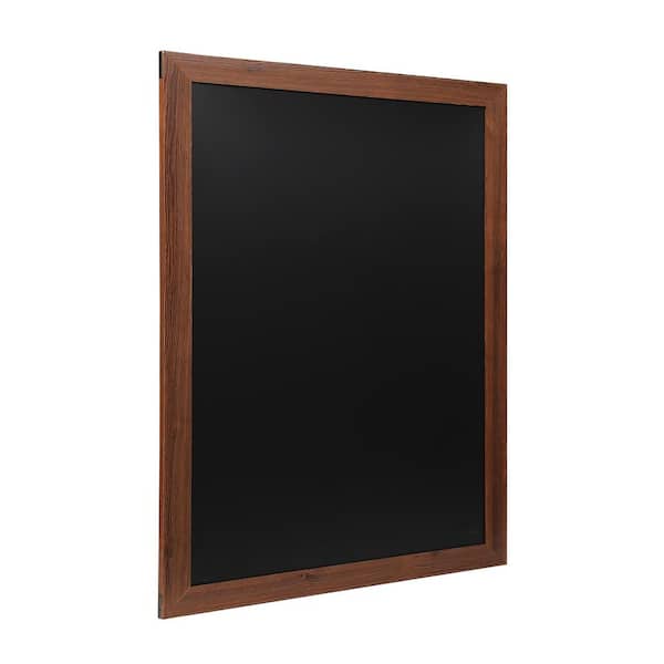 Carnegy Avenue Torched Brown 32 in. W x 46 in. L Magnetic Wall Mounted Chalkboard