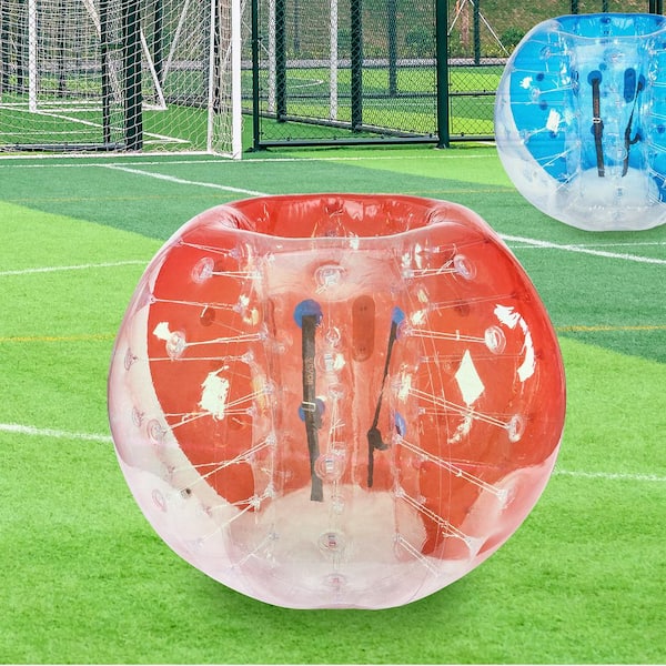VEVOR Pack De 2 Bolas Inflables De Parachoques (Zorb) De 1.2 M – PVC Anti-explosión De 0.8 Mm, Para Juegos De Equipo, Adecuadas Para Adolescentes Y Adultos De 1.5 A 1.8 M De Altura