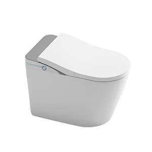 Moray Elongated Smart Bidet Toilet 1.28 GPF in White with Auto Flush, Heated Seat, Warm Water Wash, Dryer