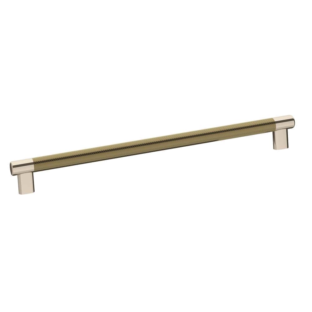 Esquire 12-5/8 in. (320mm) Modern Polished Nickel/Golden Champagne Bar Cabi