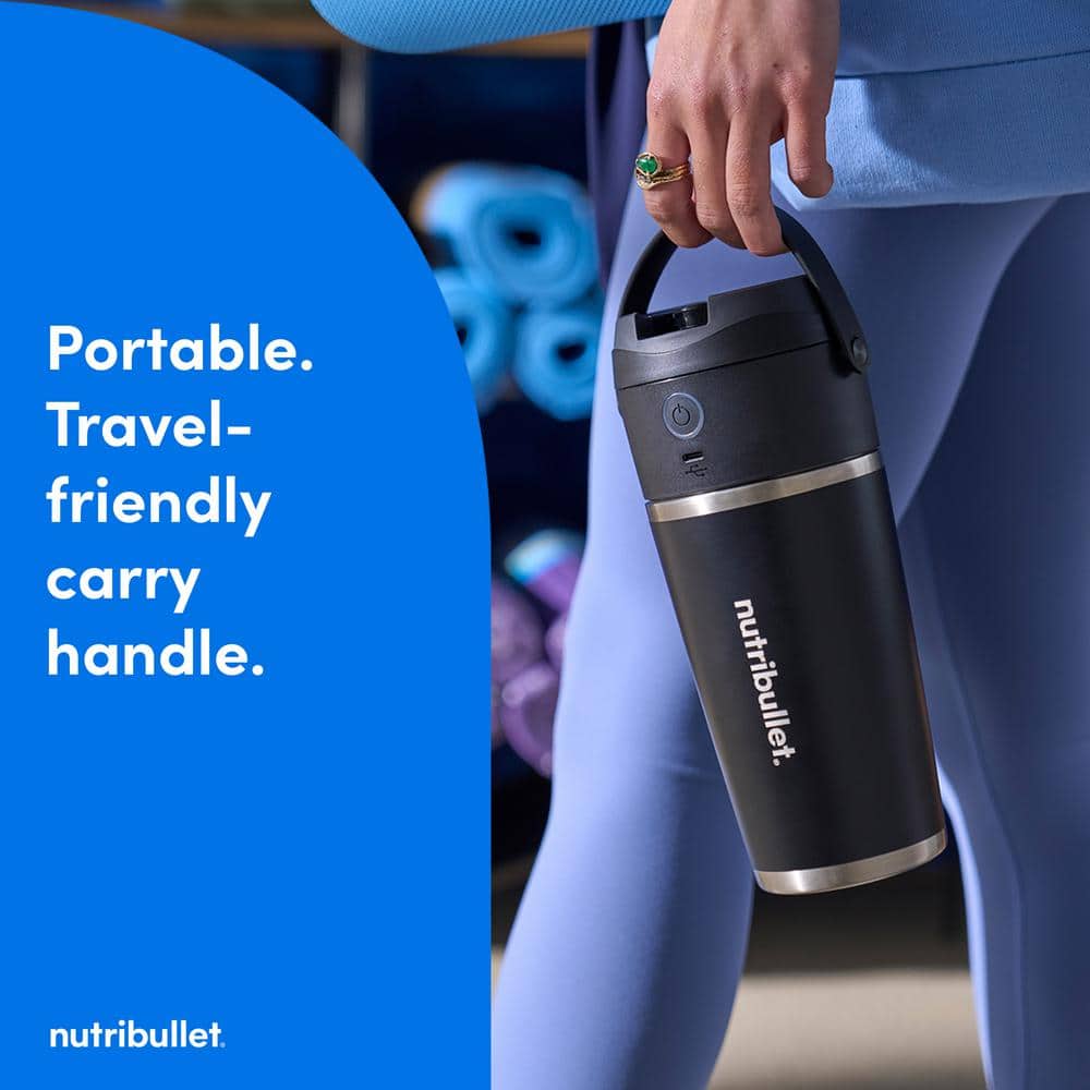 Black and Clear Cordless Portable Blender with Tritan Cup