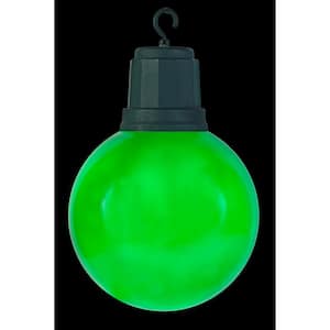 13 in. 2-Light LED Green Light-Up Christmas Ornament
