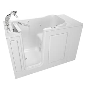 Exclusive Series 48 in. x 28 in. Left Hand Walk-In Whirlpool and Air Air Bath Bathtub with Quick Drain in White