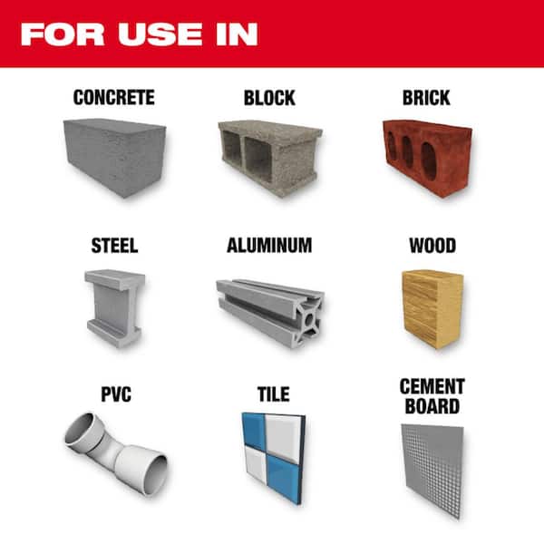1/2 in. x 4 in. x 6 in. SHOCKWAVE Carbide Multi-Material Drill Bit