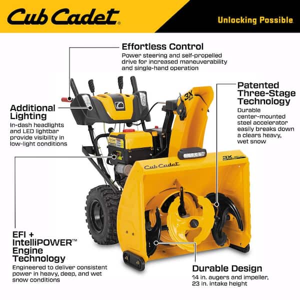 3X MAX 30 in. 420cc Fuel Injected (EFI) Three-Stage Electric Start Gas Snow Blower w/IntelliPower and Heated Grips