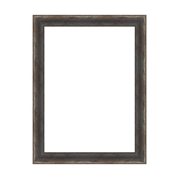 Amanti Art Mirror Makeover Bark Rustic Char Narrow 19.25 in. W x 25.25 in. H Bathroom Mirror Frame Border Kit-Fits a 18x24 mirror