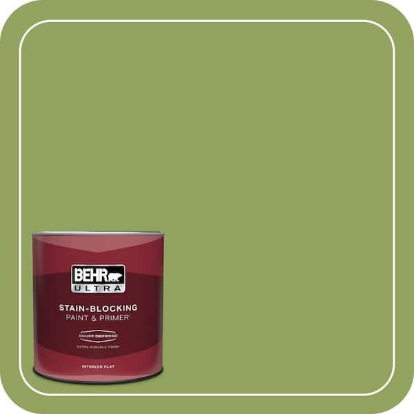 BEHR ULTRA 1 qt. Home Decorators Collection #HDC-MD-15 Zesty Apple Extra Durable Flat Interior Paint & Primer