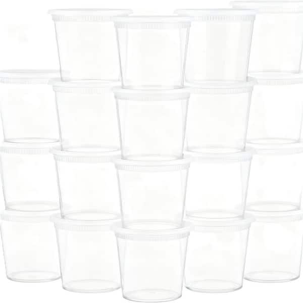 40 Sets 32 oz. Plastic Airtight Food Storage Containers with Lids, BPA Free, Food Grade, Freezer Safe, Microwave Safe