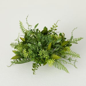 4.5 in. Verdant Leafy Foliage Orb; Green