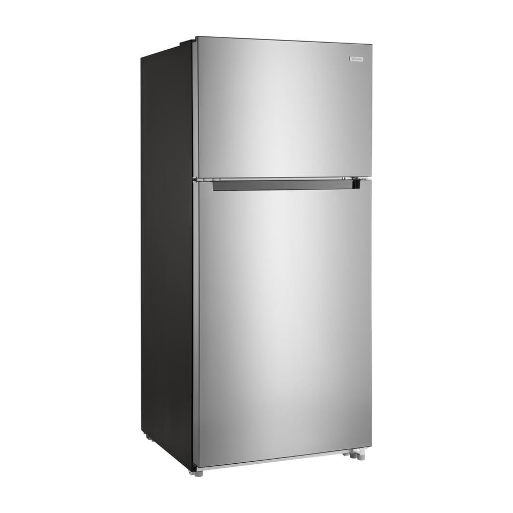 Vissani 18 cu. ft. Top Freezer Refrigerator in Stainless Steel Look
