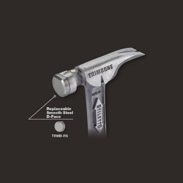 Stiletto TRIMBONE Titanium Smooth Face with Curved Handle with TRIMBONE Orange Replacement Grip
