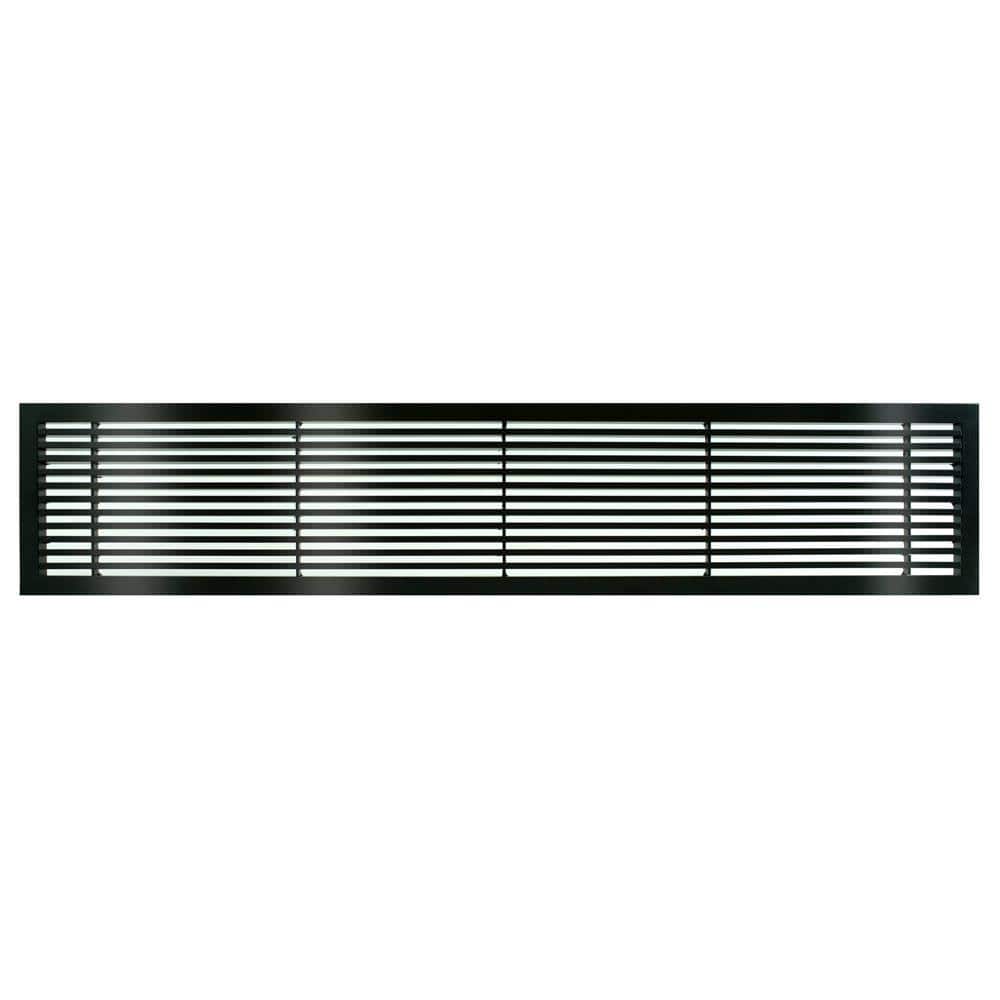 AG20 Series 6 in. x 42 in. Solid Aluminum Fixed Bar Supply/Return Air Vent Grille, Black-Gloss price history on PriceWatchPro