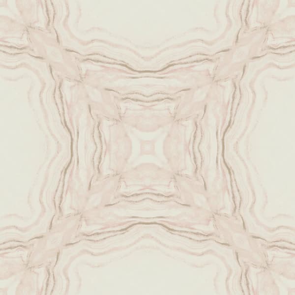 York Wallcoverings Pink Metallic Stone Kaleidoscope Vinyl Paper Unpasted Wallpaper (21 in. x 33 ft.)