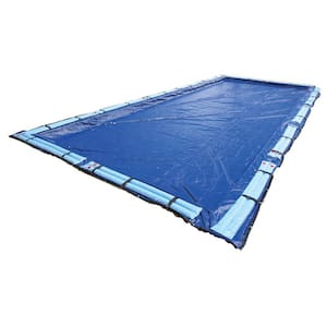 15-Year 12 ft. x 20 ft. Rectangular Royal Blue In Ground Winter Pool Cover