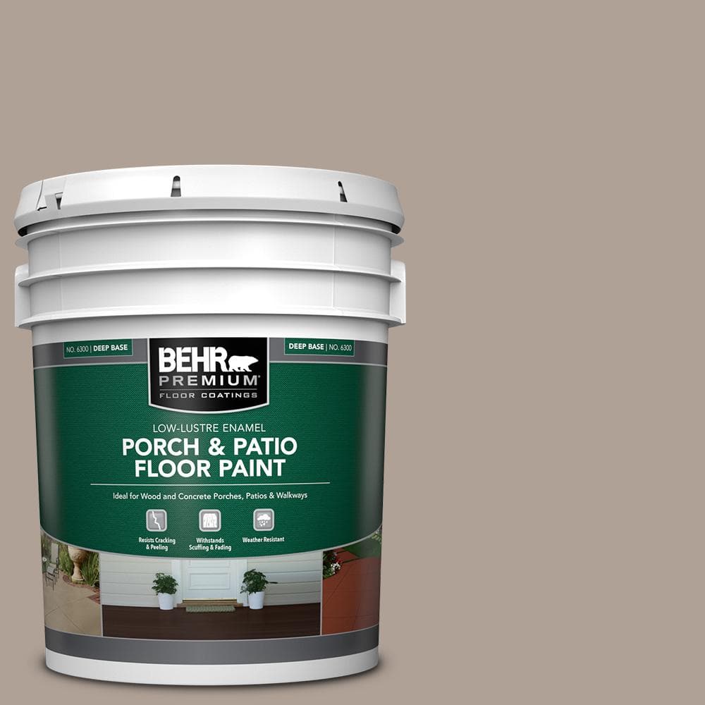 BEHR PREMIUM 5 gal. N1804 Moleskin LowLustre Enamel Interior/Exterior Porch and Patio Floor