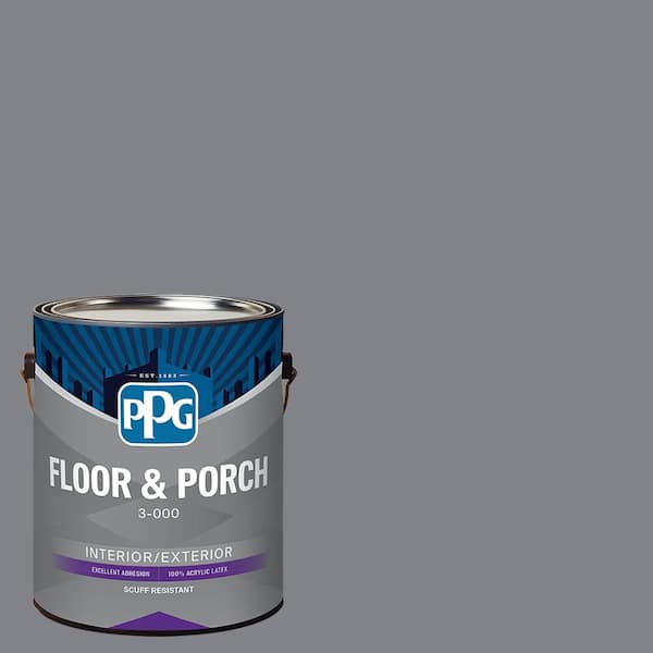 1 gal. PPG1013-5 VicTorian Pewter Satin Interior/Exterior Floor and Porch Paint