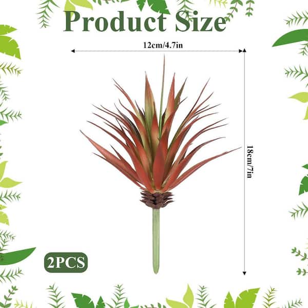 2.75 in. 2-Piece Green Artificial Succulent Plants Indoor Outdoor Realistic  Faux Yucca Unpotted for Home Garden Decor 59C1124D1901 - The Home Depot
