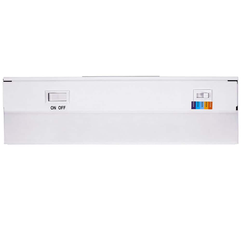 12" White Gloss LED Under Cabinet Light with Color Changing