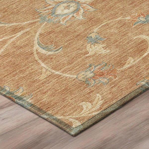 Chantille Machine Washable Indoor/Outdoor Abstract ACN3079 Terracotta 10 ft. x 14 ft. Area Rug