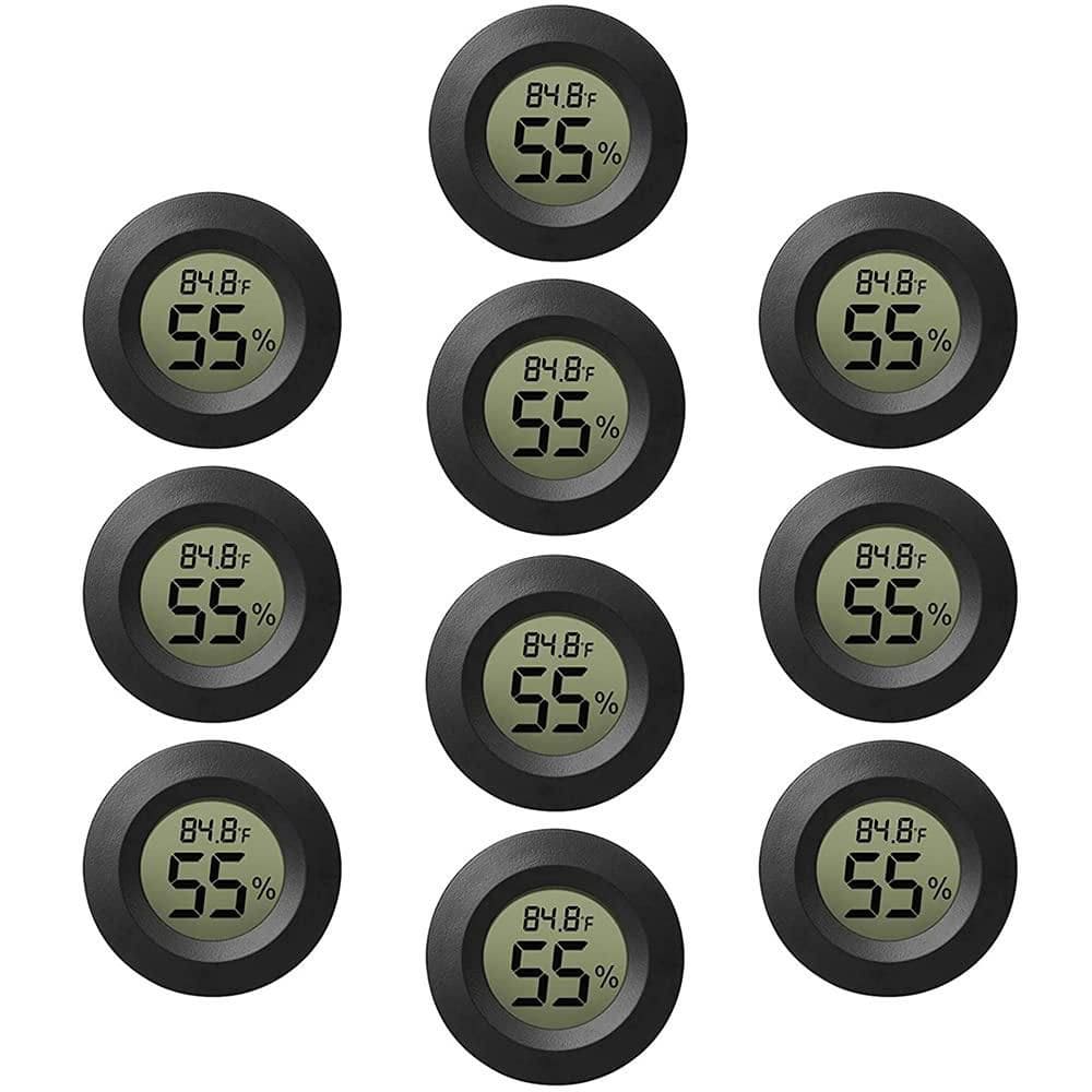 10-Pack Mini Thermometer Hygrometer, Digital LCD Humidity Temperature Meter for Indoor Garden Fridge price history on PriceWatchPro