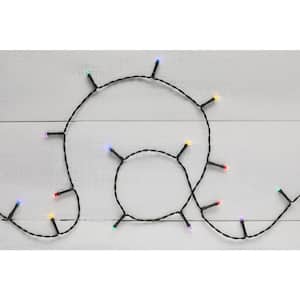 BONUO Mini Christmas Lights Battery Operated 33ft 100 LED White Wire String  Lights with Remote Timer for Indoor Outdoor Holiday Decoration 