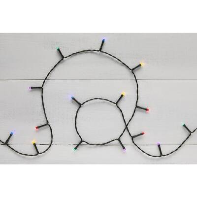 26 ft. 100-Light Micro Fairy Multi Color LED Battery-Operated Light String with Timer (8-Function)