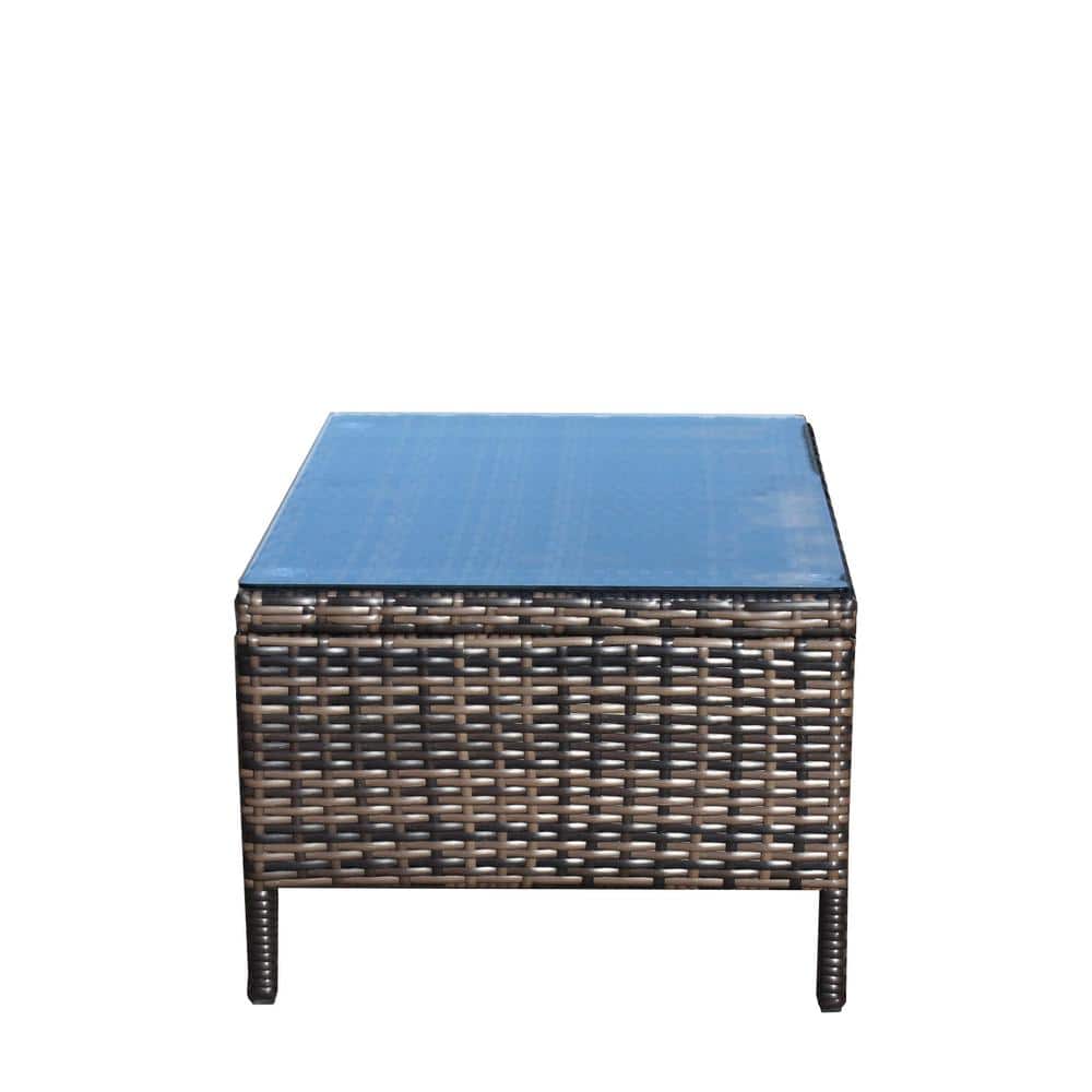 Water Resistant/UV resistant Patio Furniture Wicker Outdoor Coffee Table wi