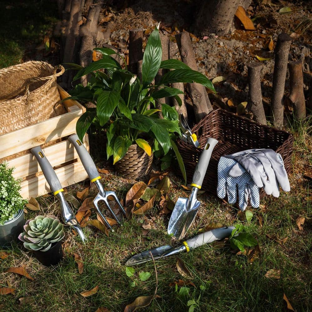 Garden 8PCS Tools Set Heavy Duty Garden Tool Kit with Outdoor Hand Tool Tote Bag