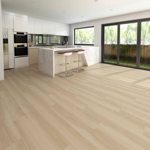 Shaw Floors Shaw Rustic Design Provincial Oak Gray 12-mil x 7-in W x 48-in L Waterproof Interlocking Luxury Vinyl Plank Flooring (18.91-sq ft/ Carton)