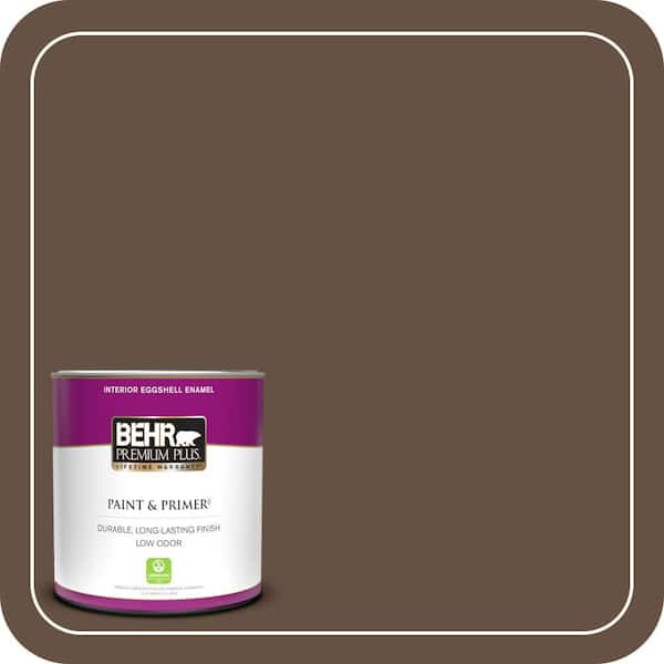 BEHR PREMIUM PLUS 1 qt. #ECC-20-3 Hickory Grove Eggshell Enamel Low Odor Interior Paint & Primer