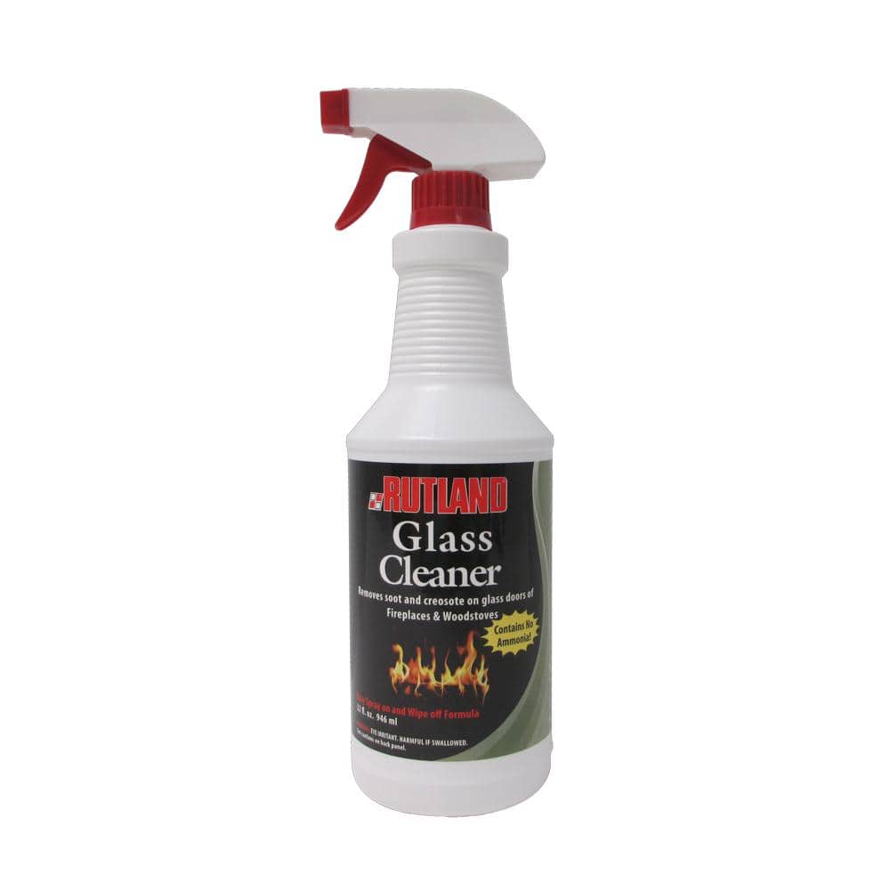 Rutland 32 Fl Oz Fire Place Glass, Waterless Fireplace Cleaner Home Depot