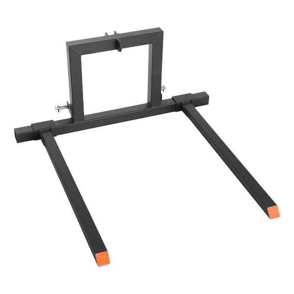3 Point Hitch Pallet Forks, 1500 lbs. Clamp on Pallet Forks, 50-In. Total Length Tractor Fork, for Category 1 Tractors