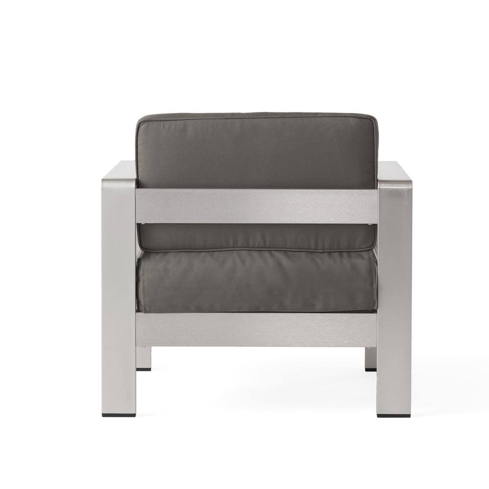 Gray Aluminum 10-Piece Patio Sofa and Dining Set