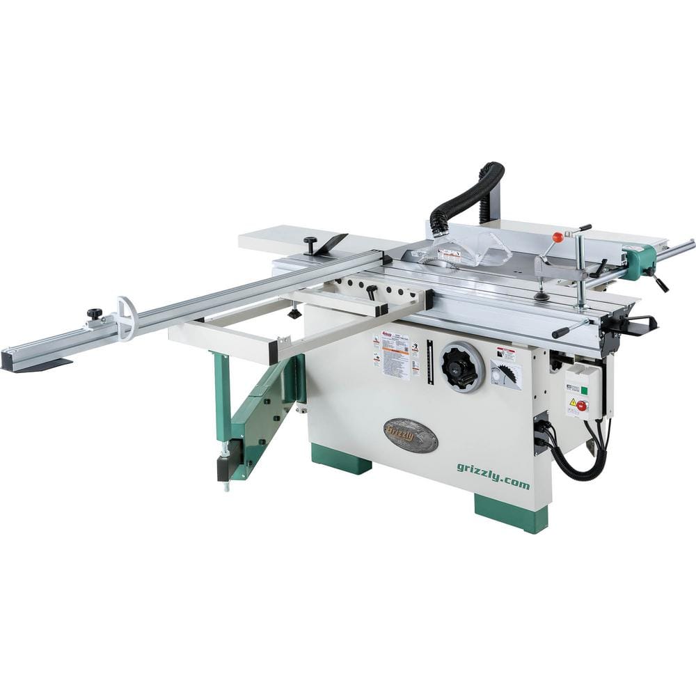 Grizzly Industrial 12 in. 7-1/2 HP 3-Phase Compact Sliding Table Saw -  G0820