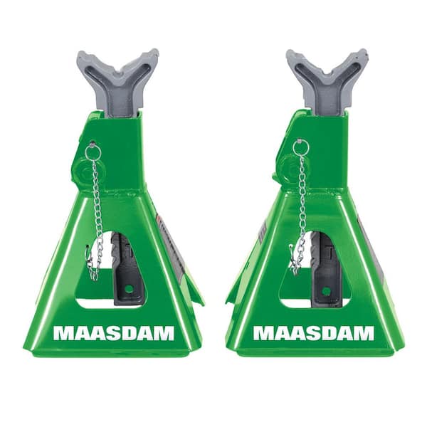 MAASDAM POW'R-PULL 3-Ton Car Jack Stands in Green