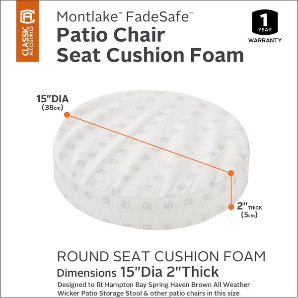round foam cushion inserts
