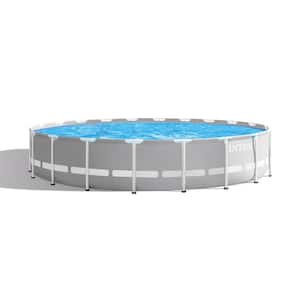 Prism 20 ft. x 52 in. Round Frame Above Ground Swimming Pool with Filter Pump