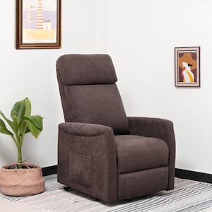 Brown Power Lift Recliner Chair for Elderly Living Room Chair w/Remote Control