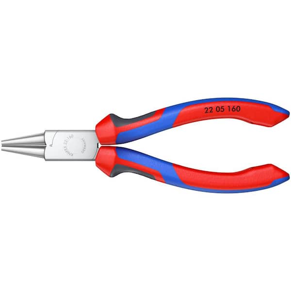 6-1/4 in. Round Nose Pliers with Comfort Grip and Chrome Finish