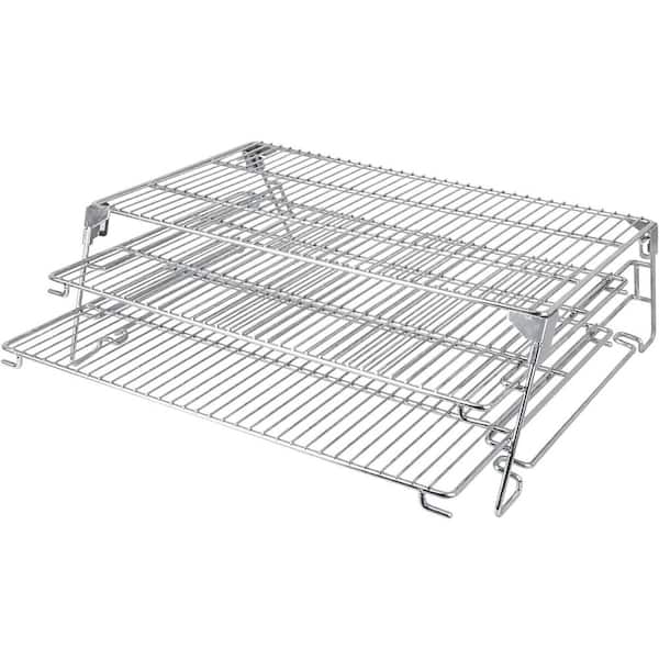3-Tier Stainless Steel Jerky Rack for Pellet Smoker Grills Cooling Warming Smoking BBQ Cooking Rack with Legs