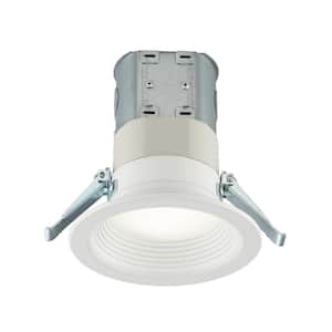 Easy-Up 4 in. D Baffle Color Selectable Canless LED Recessed Kit