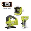 RYOBI ONE+ 18V Cordless 3-Tool Combo Kit with Jig Saw, Router and Random Orbit Sander (Tools Only) PCL1306KN