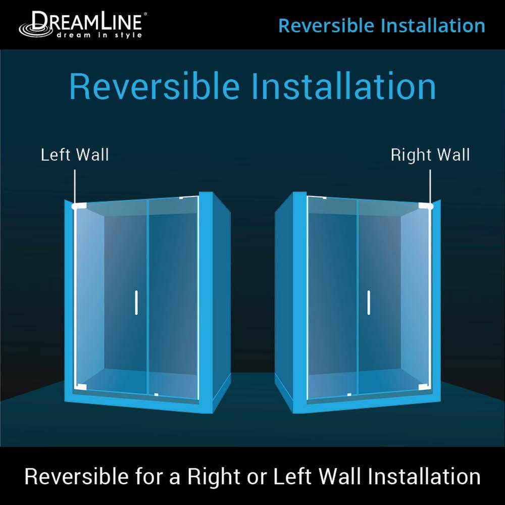 Matte Black Frameless Pivot Shower Door with ClearMax Technology