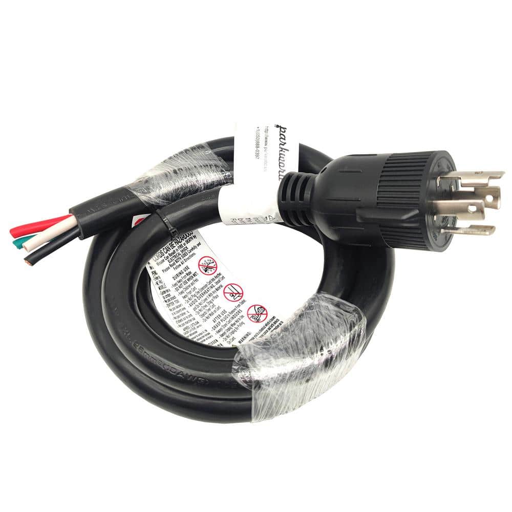 parkworld 6 ft. 10/4 30 Amp, Black 250-Volt Twist Lock NEMA L15-30