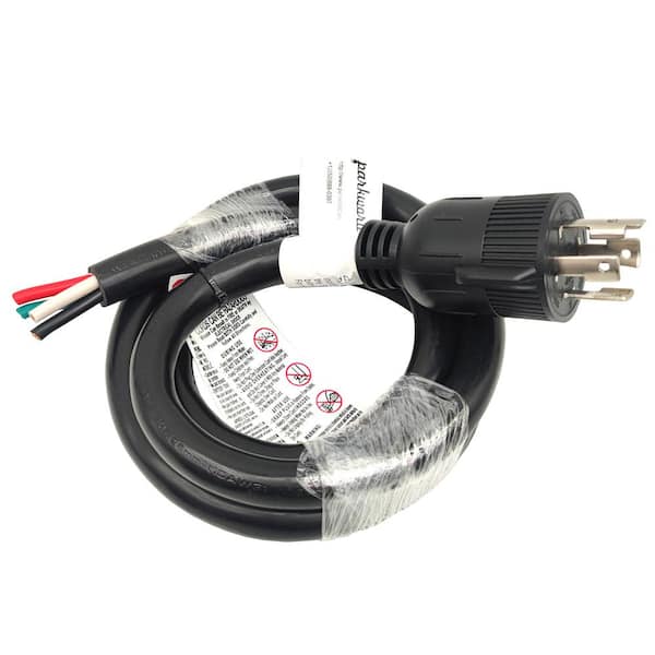 6 ft. 10/4 30 Amp, Black 250-Volt Twist Lock NEMA L15-30 Replacement Power Cord (L15-30P to 3-Wire), UL Listed