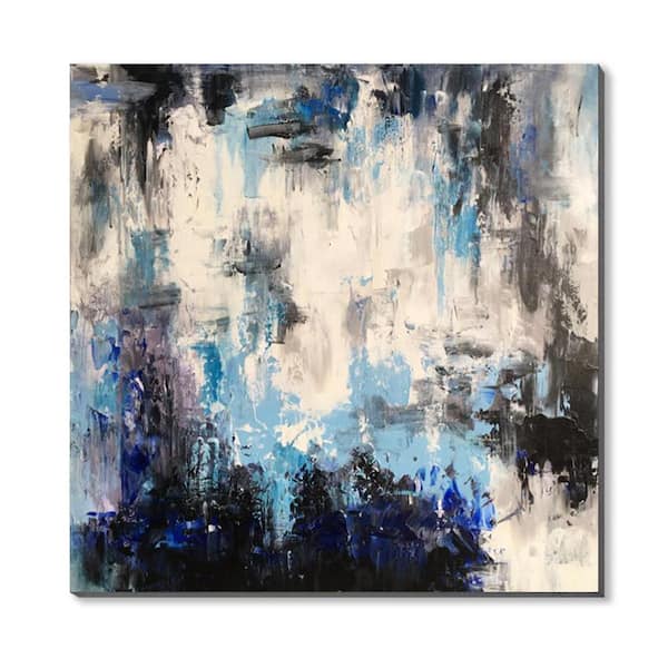 A&E Bath and Shower Coldwall Art Print Gallery Wrapped 30 in. x 30 in.