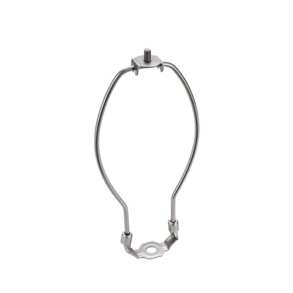 Aspen Creative Corporation 7 in. Satin Nickel Detachable Lamp Harp with Saddle