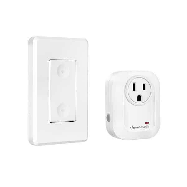 DEWENWILS Indoor Wireless Remote Control Outlet, Programmable and Expandable, White