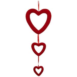 36 in. Trio of Hearts Valentine's Day Wall Decoration